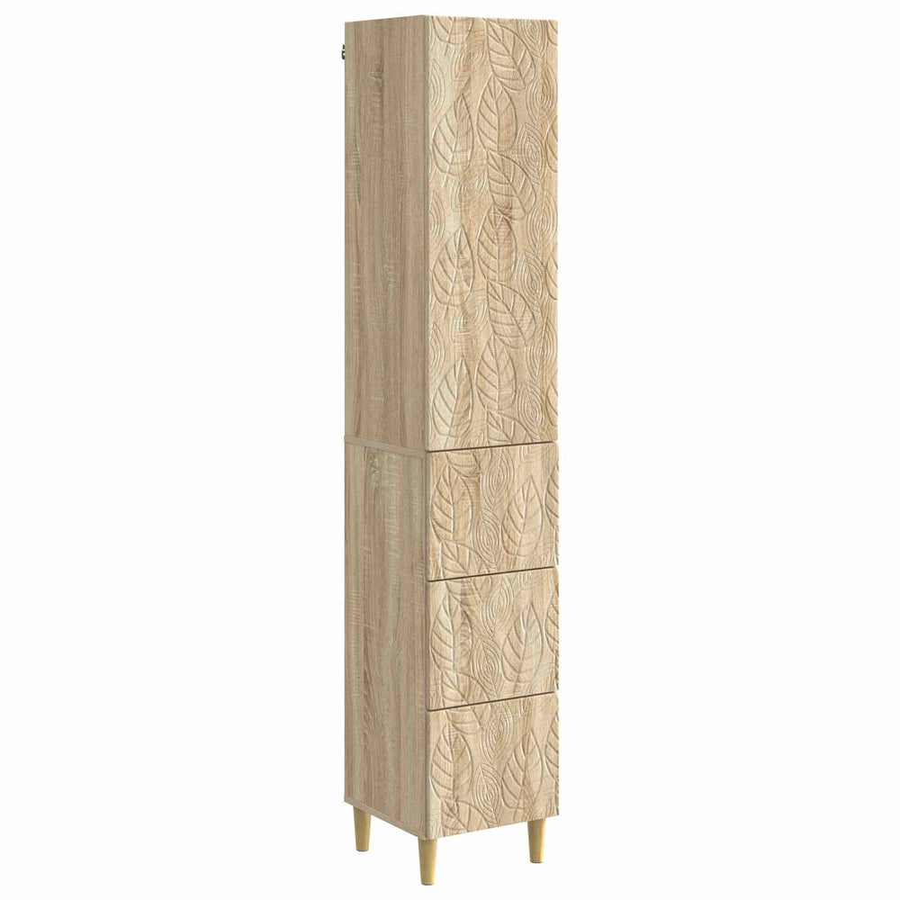 Spintelė 2 pcs Sonoma ąžuolas 33 x 34,5 x 90 cm