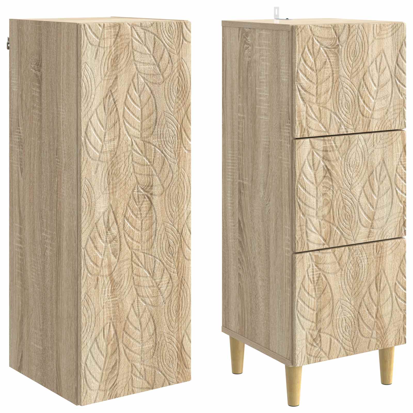 Spintelė 2 pcs Sonoma ąžuolas 33 x 34,5 x 90 cm
