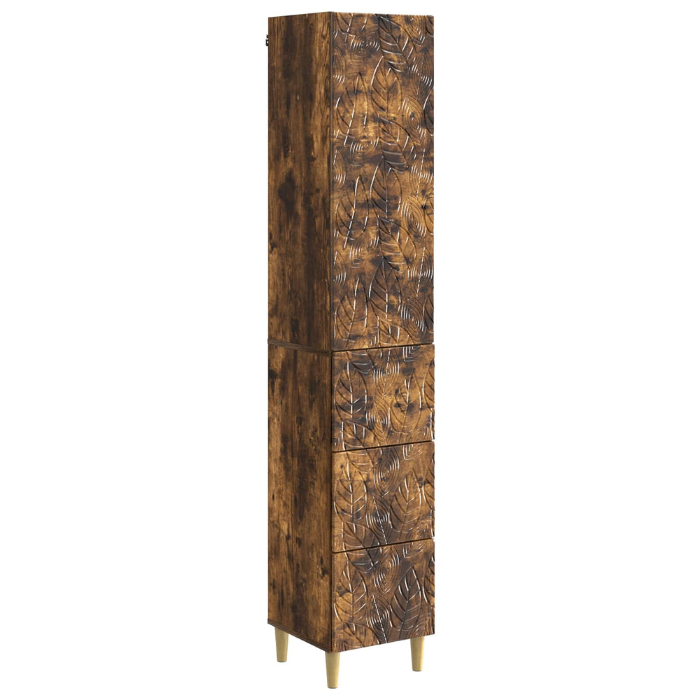 Spintelė 2 pcs Dūminio ąžuolo 33 x 34,5 x 90 cm