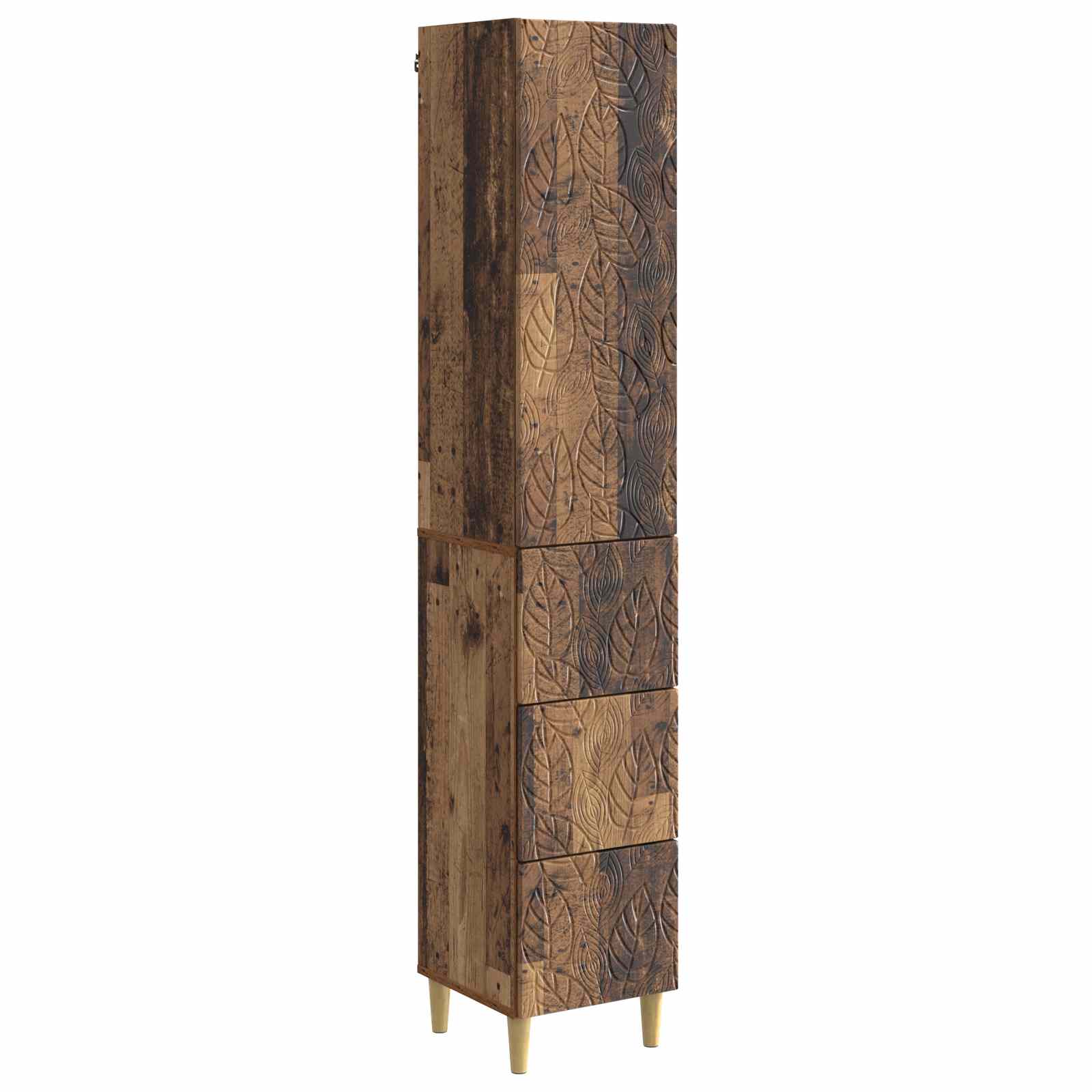 Spintelė 2 pcs Sendintos medienos 33 x 34,5 x 90 cm