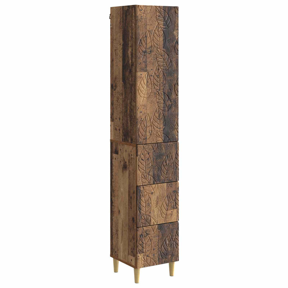 Spintelė 2 pcs Sendintos medienos 33 x 34,5 x 90 cm