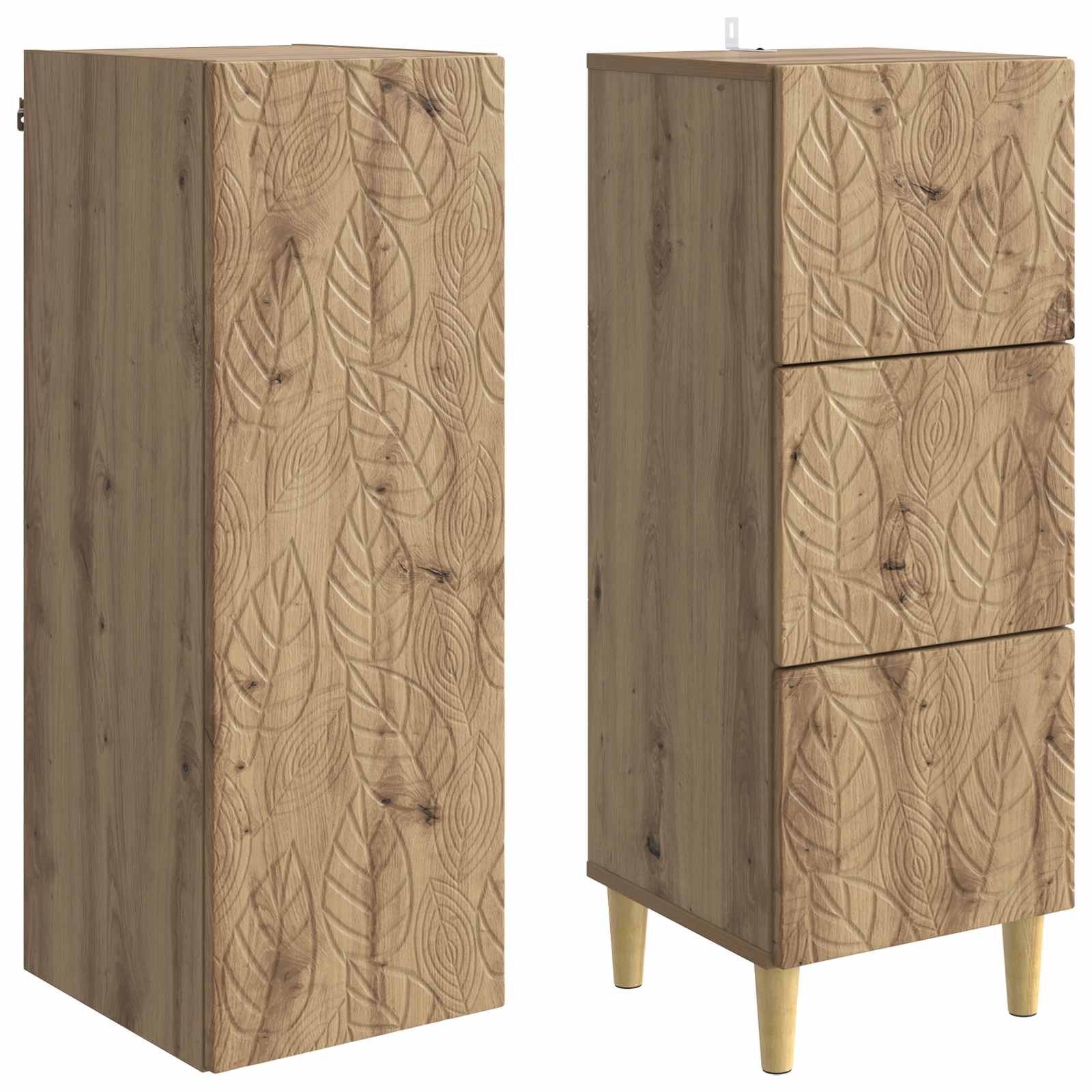 Spintelė 2 pcs Artisano ąžuolo 33 x 34,5 x 90 cm