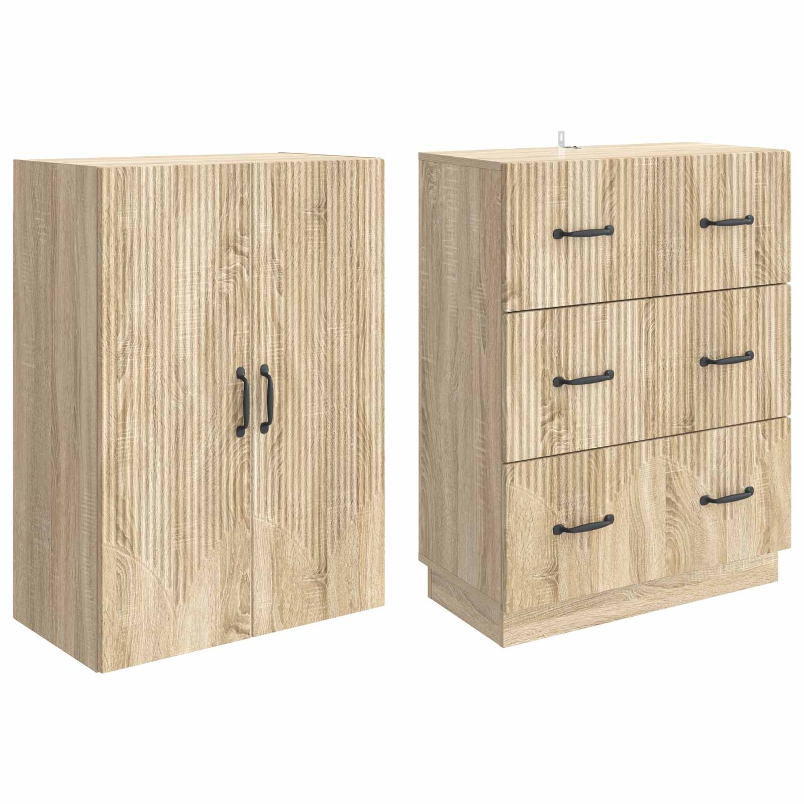 Spintelė 2 pcs Sonoma ąžuolas 66 x 34,5 x 87 cm