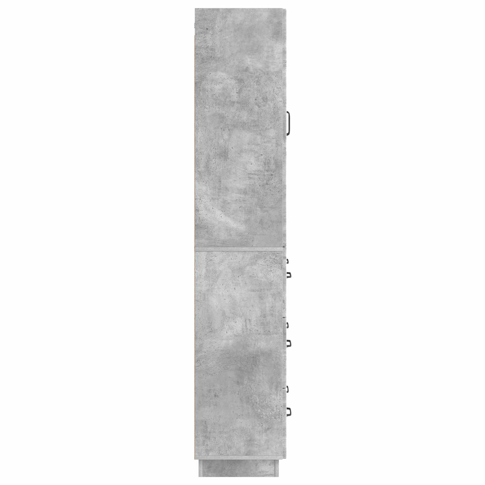 Spintelė 2 pcs Betono pilka 66 x 34,5 x 87 cm Apdirbta mediena