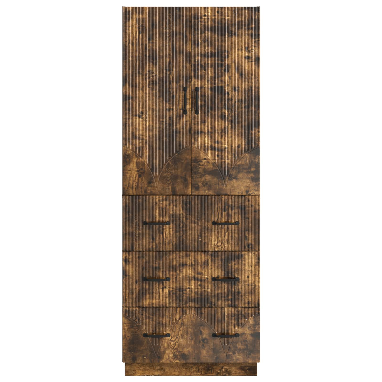 Spintelė 2 pcs Dūminio ąžuolo 66 x 34,5 x 87 cm