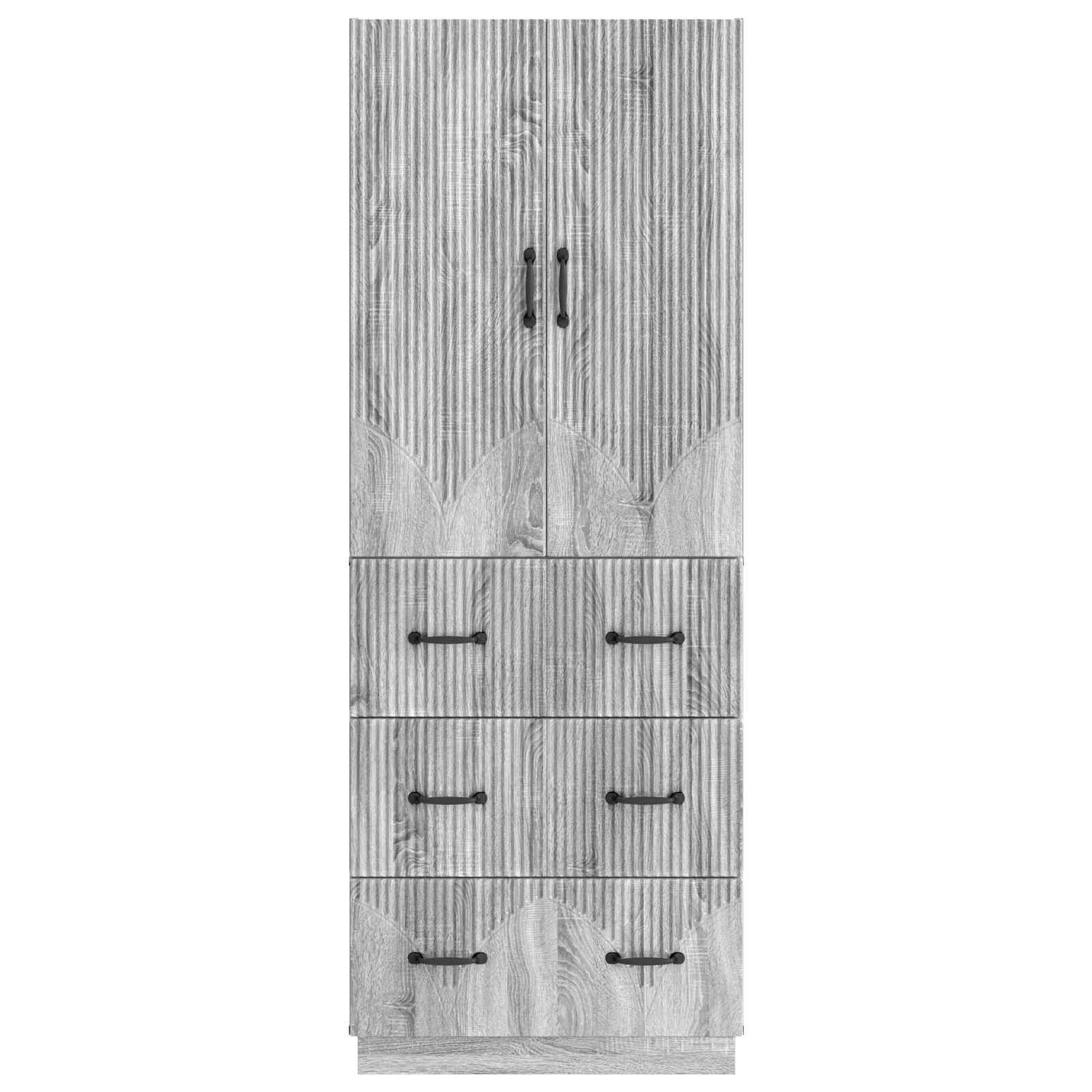 Spintelė 2 pcs Pilka Sonoma 66 x 34,5 x 87 cm Apdirbta mediena