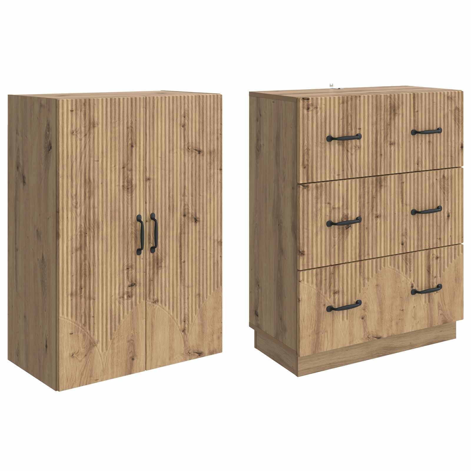 Spintelė 2 pcs Artisano ąžuolo 66 x 34,5 x 87 cm