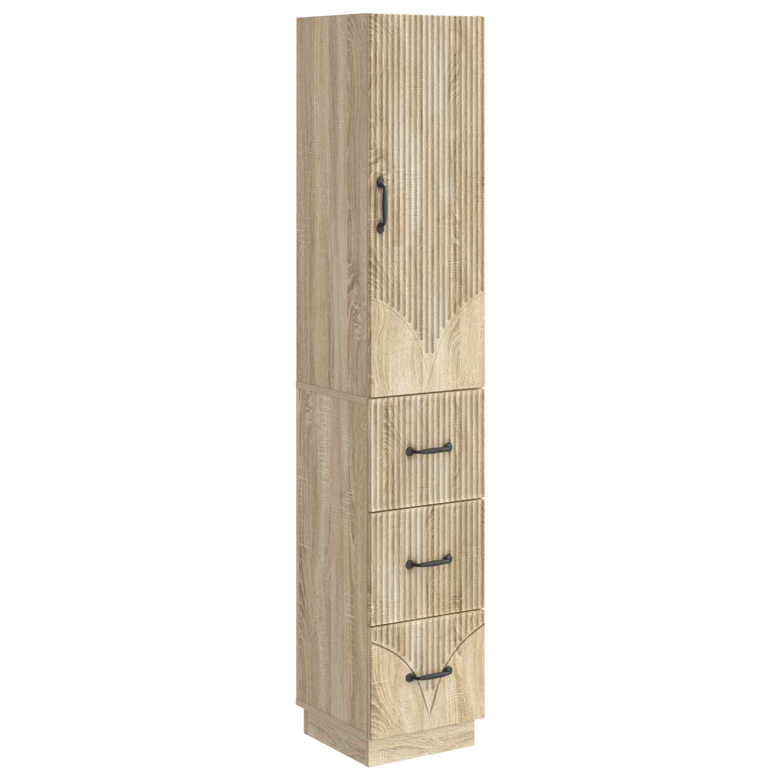 Spintelė 2 pcs Sonoma ąžuolas 33 x 34,5 x 87 cm
