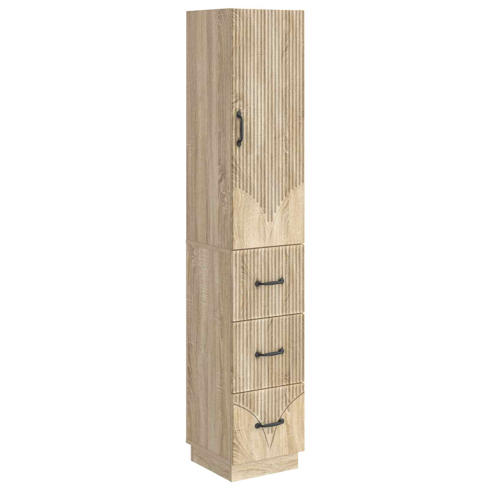 Spintelė 2 pcs Sonoma ąžuolas 33 x 34,5 x 87 cm