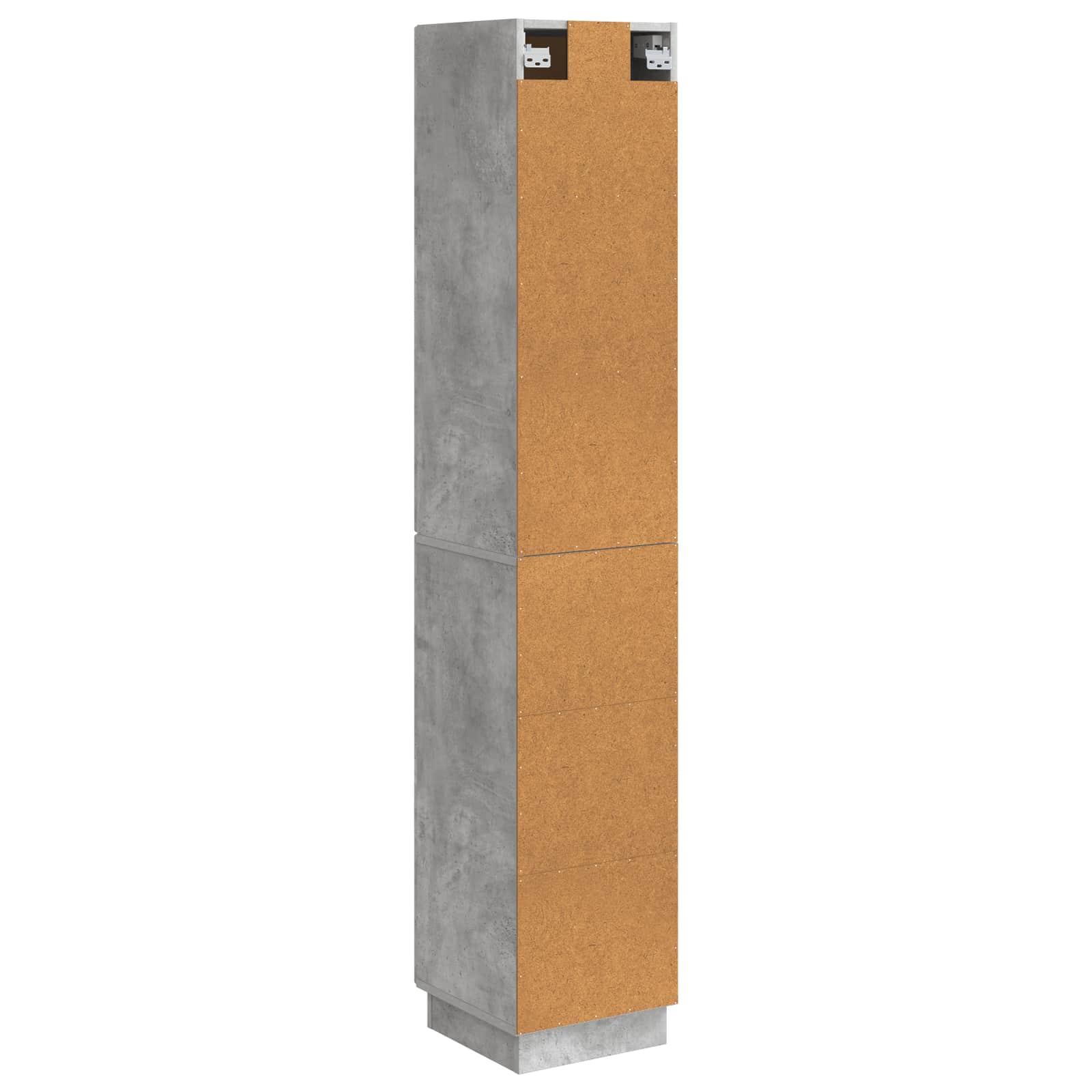 Spintelė 2 pcs Betono pilka 33 x 34,5 x 87 cm Apdirbta mediena