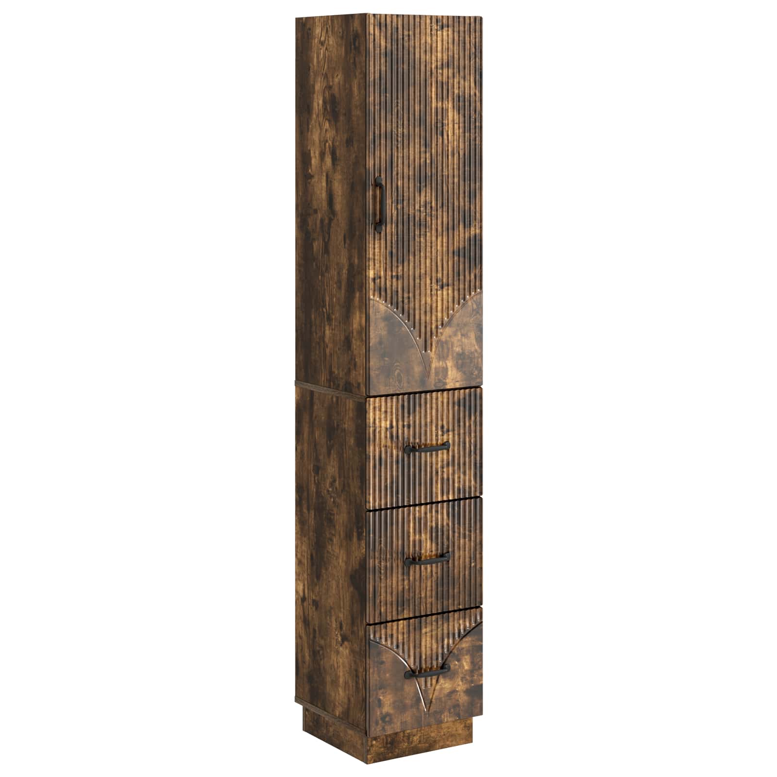 Spintelė 2 pcs Dūminio ąžuolo 33 x 34,5 x 87 cm