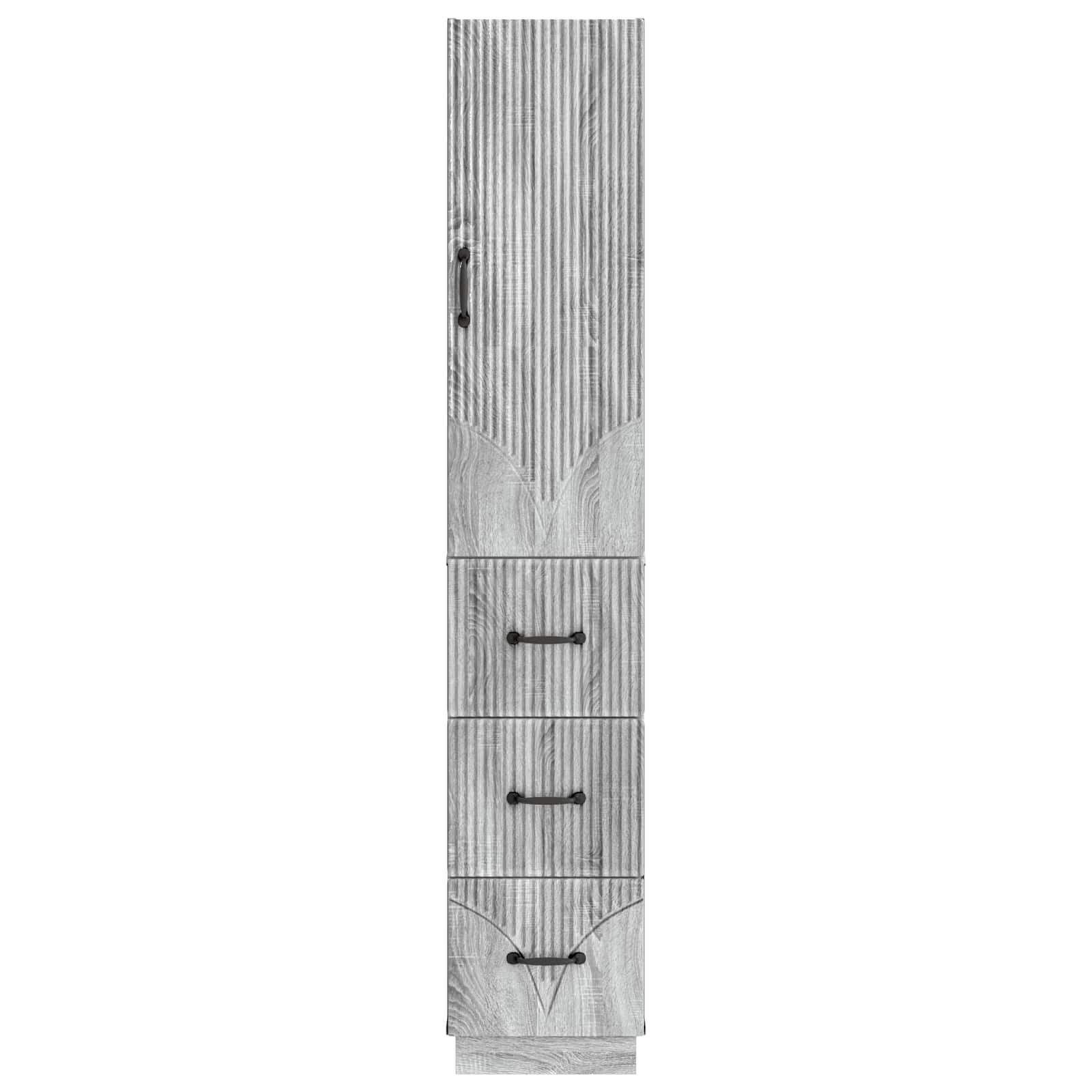 Spintelė 2 pcs Pilka Sonoma 33 x 34,5 x 87 cm Apdirbta mediena