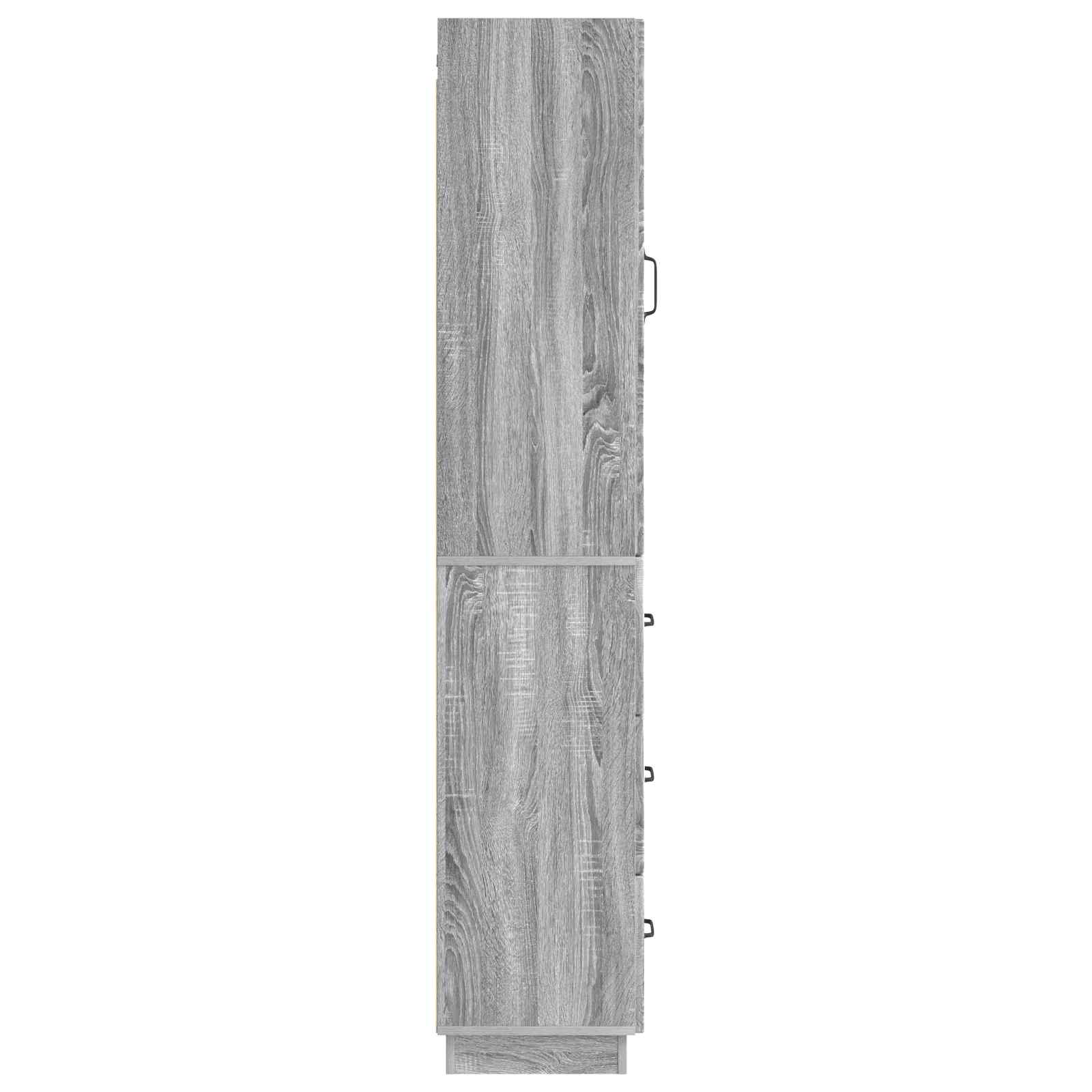 Spintelė 2 pcs Pilka Sonoma 33 x 34,5 x 87 cm Apdirbta mediena