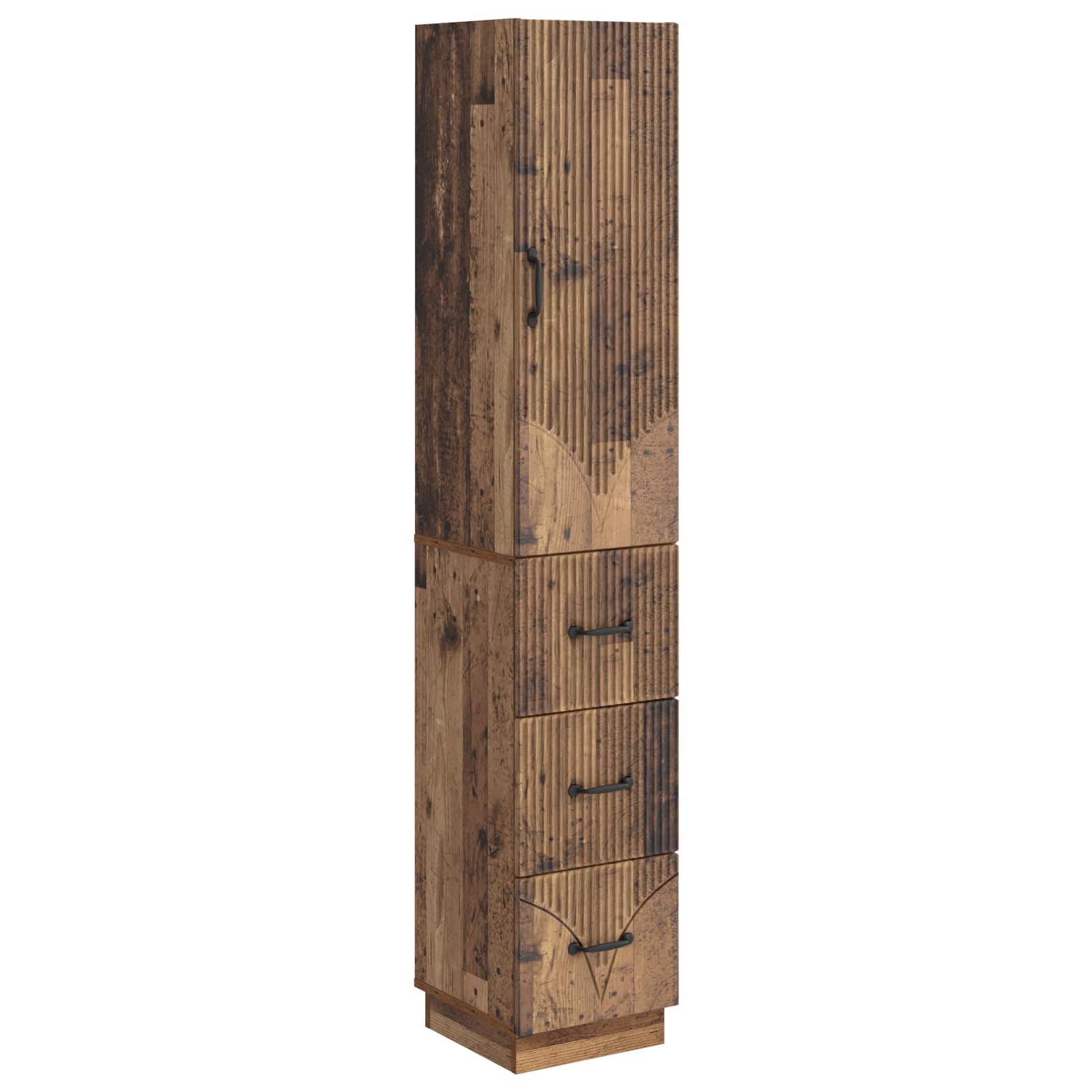 Spintelė 2 pcs Sendintos medienos 33 x 34,5 x 87 cm