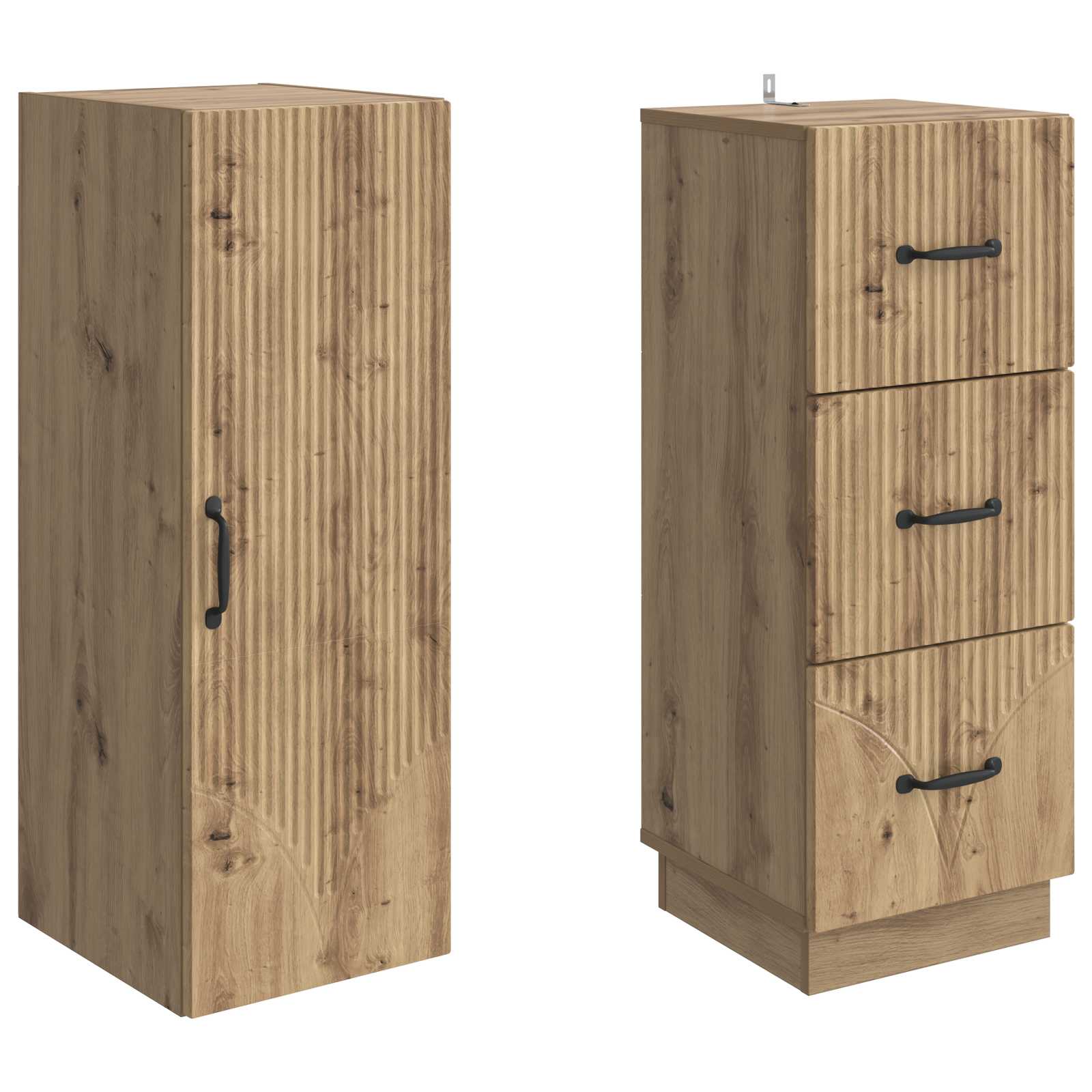 Spintelė 2 pcs Artisano ąžuolo 33 x 34,5 x 87 cm