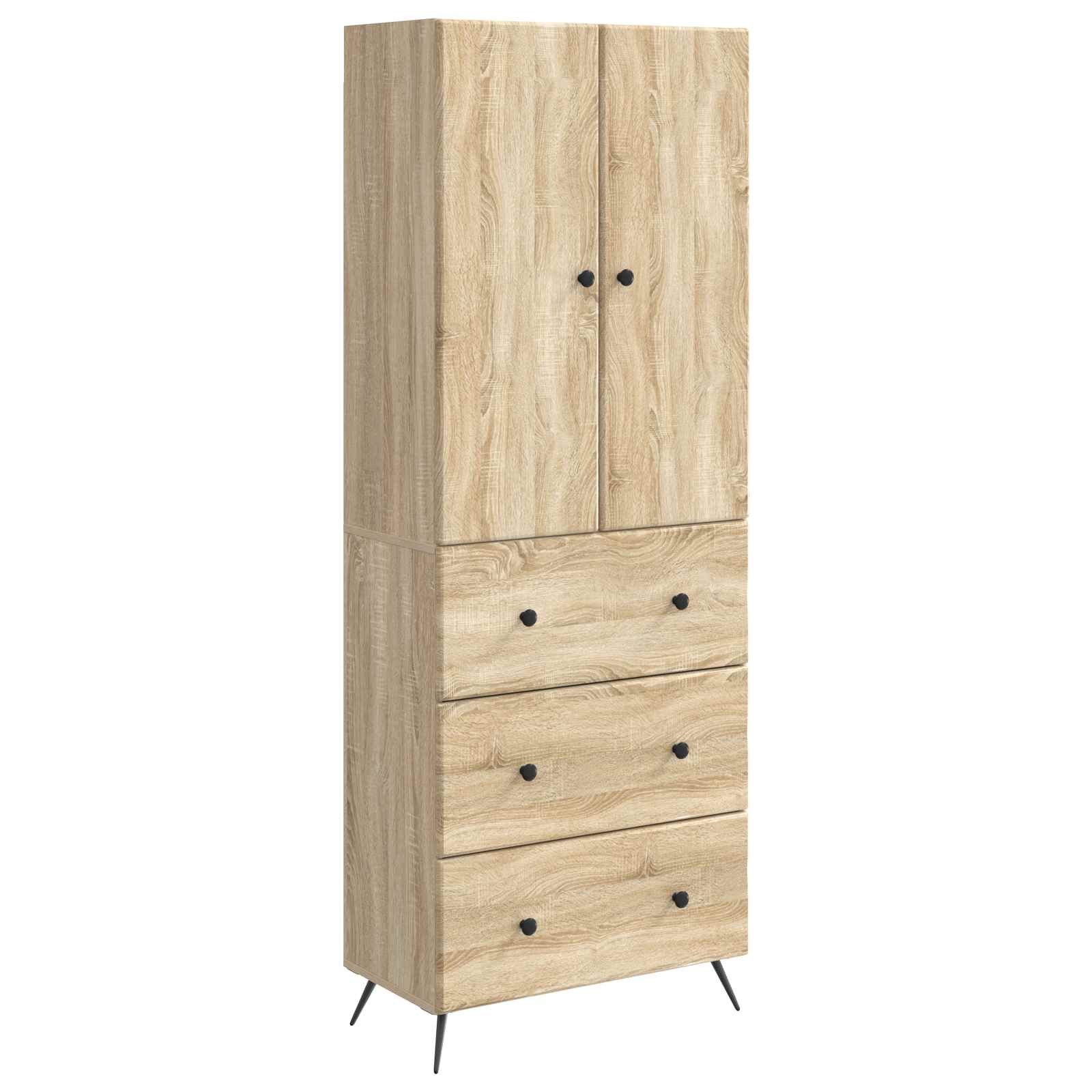 Spintelė 2 pcs Sonoma ąžuolas 66 x 34,5 x 90 cm