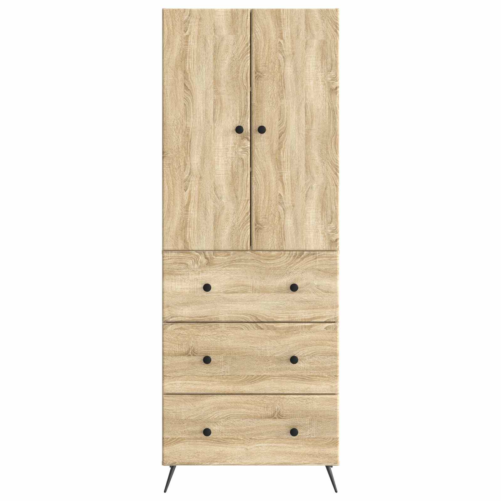 Spintelė 2 pcs Sonoma ąžuolas 66 x 34,5 x 90 cm