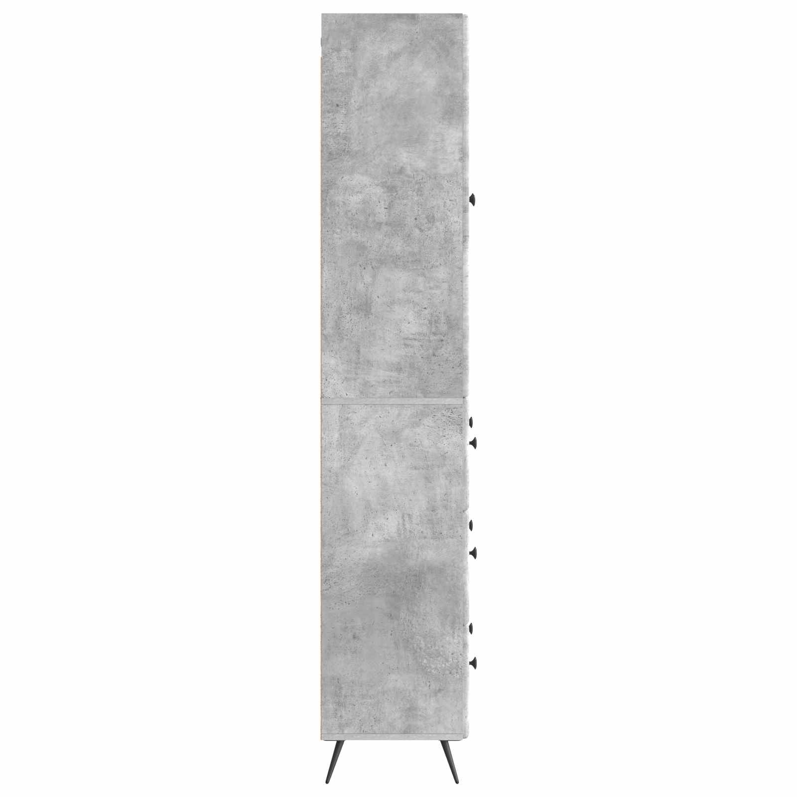 Spintelė 2 pcs Betono pilka 66 x 34,5 x 90 cm Apdirbta mediena