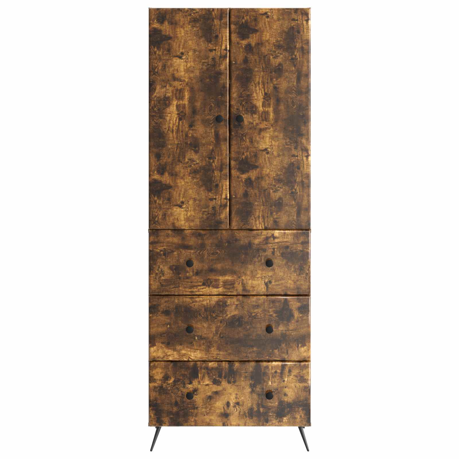 Spintelė 2 pcs Dūminio ąžuolo 66 x 34,5 x 90 cm