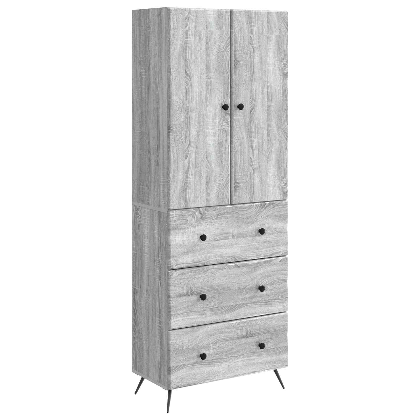 Spintelė 2 pcs Pilka Sonoma 66 x 34,5 x 90 cm Apdirbta mediena