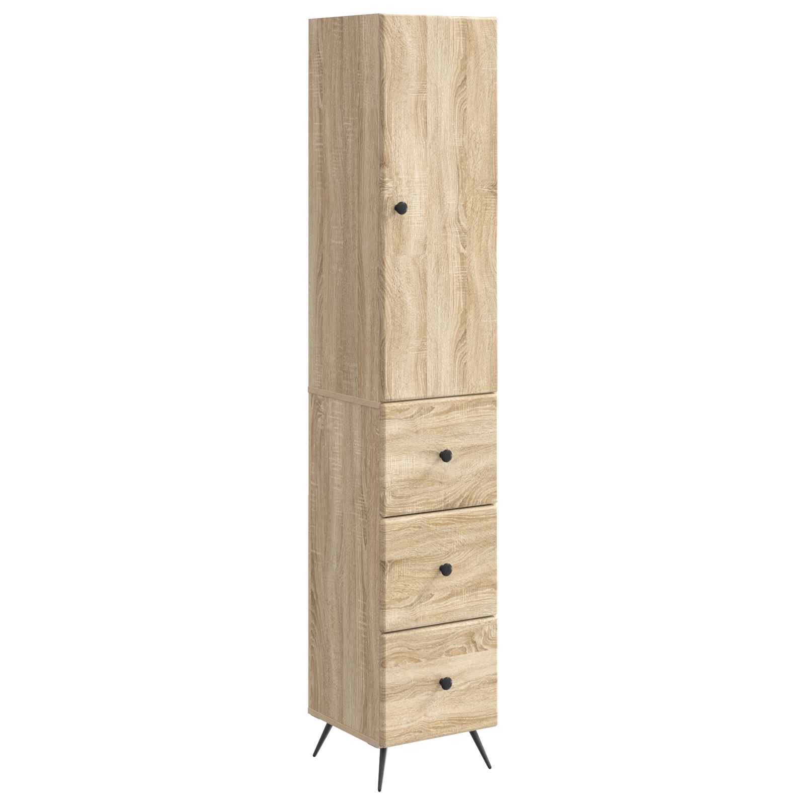 Spintelė 2 pcs Sonoma ąžuolas 34,5 x 34,5 x 90 cm