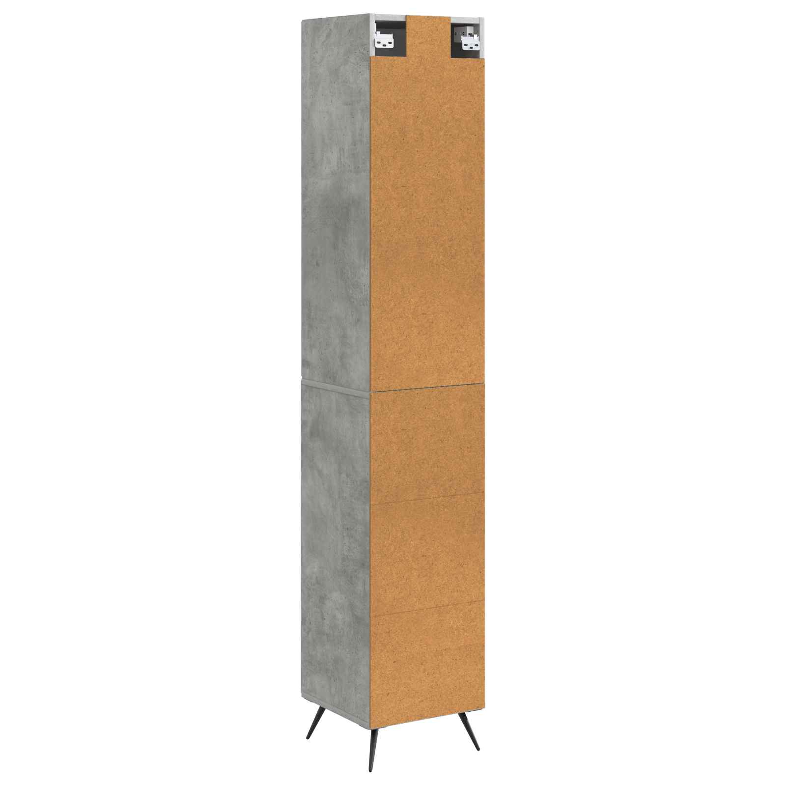 Spintelė 2 pcs Betono pilka 34,5 x 34,5 x 90 cm