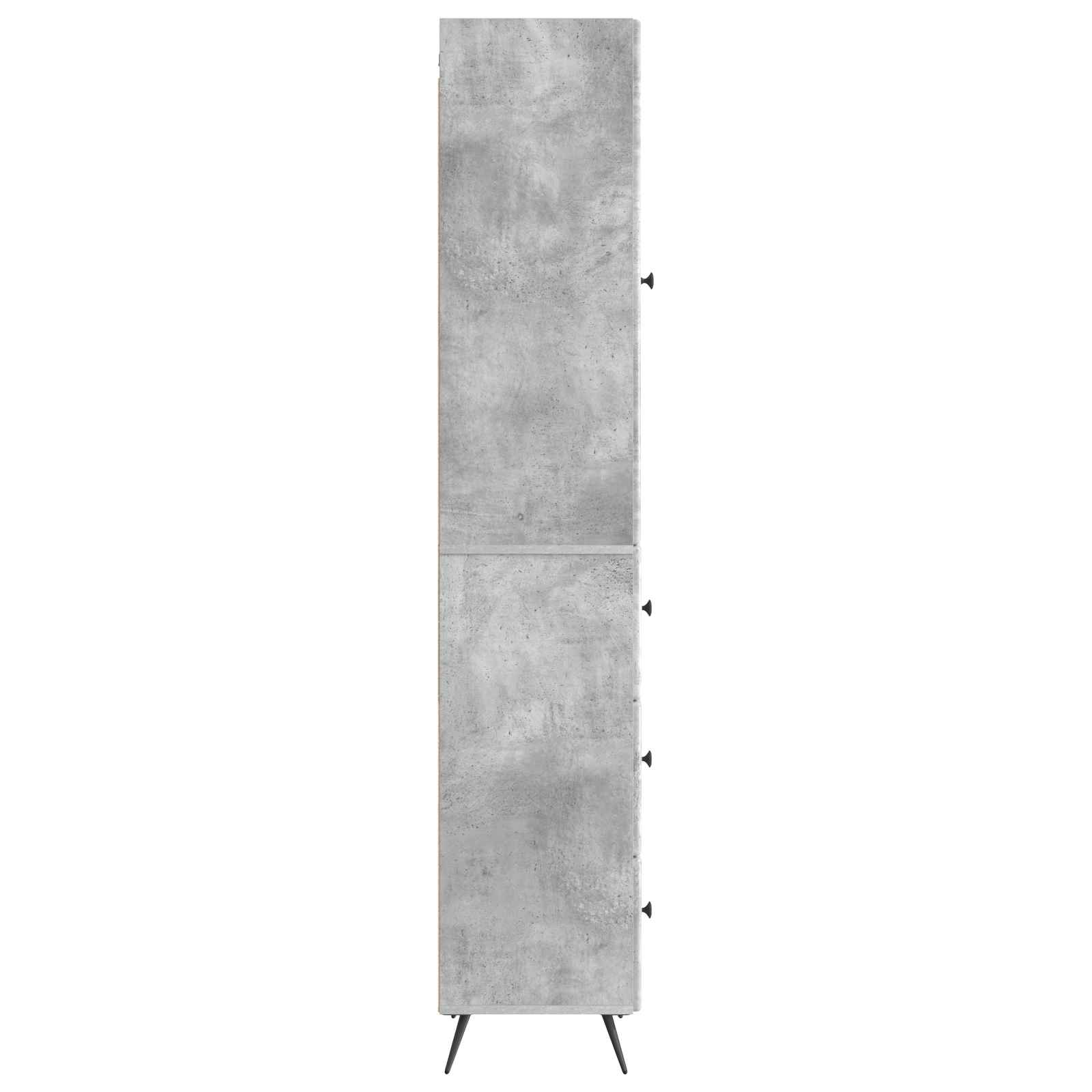Spintelė 2 pcs Betono pilka 34,5 x 34,5 x 90 cm