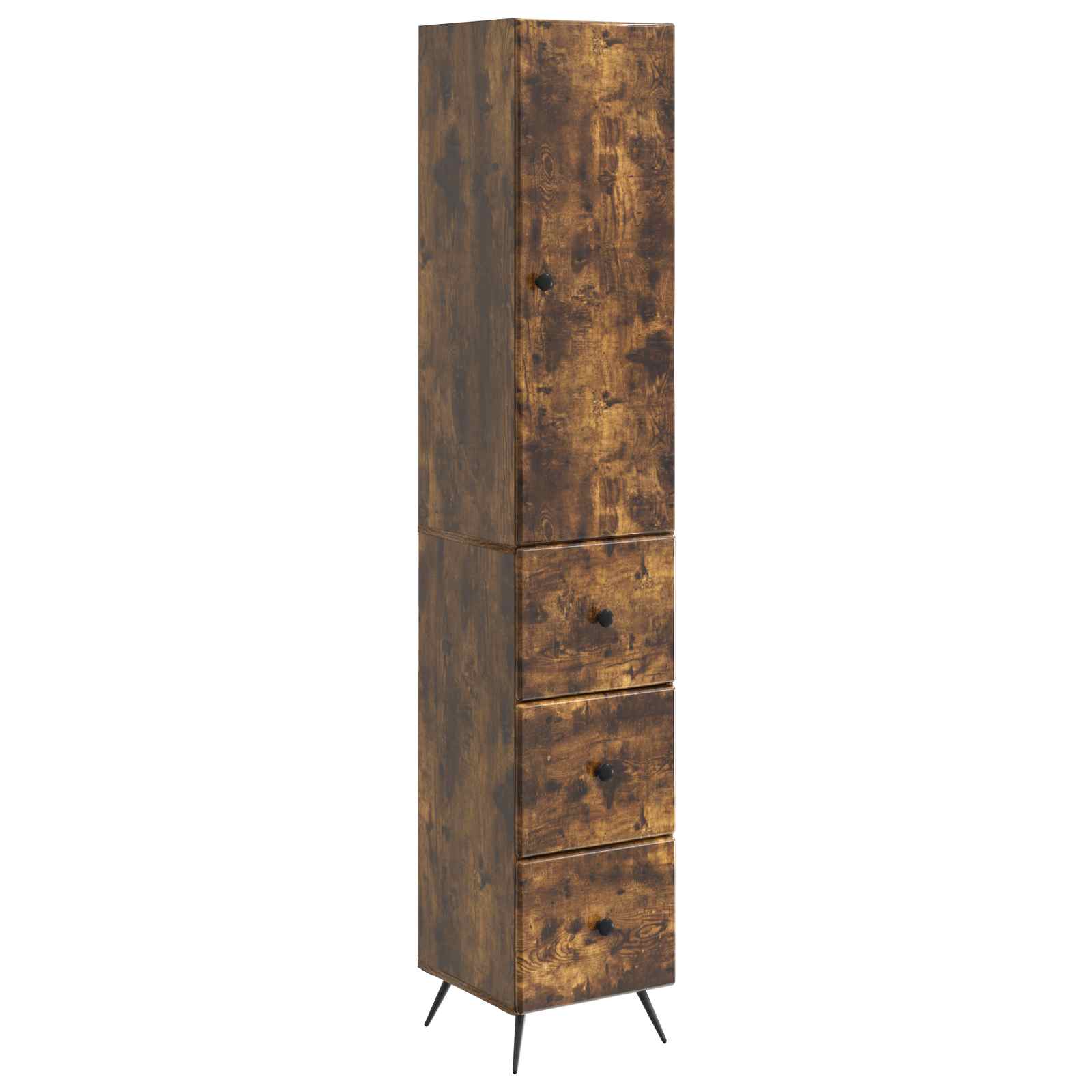 Spintelė 2 pcs Dūminio ąžuolo 34,5 x 34,5 x 90 cm