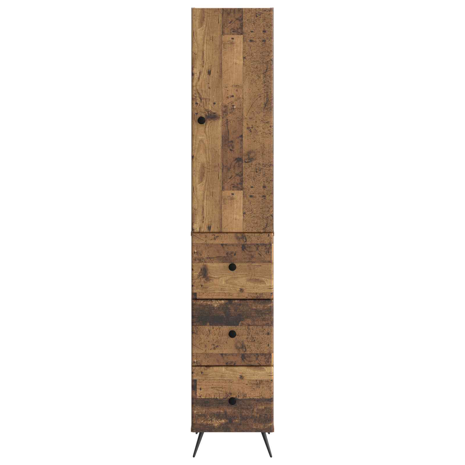 Spintelė 2 pcs Sendintos medienos 34,5 x 34,5 x 90 cm