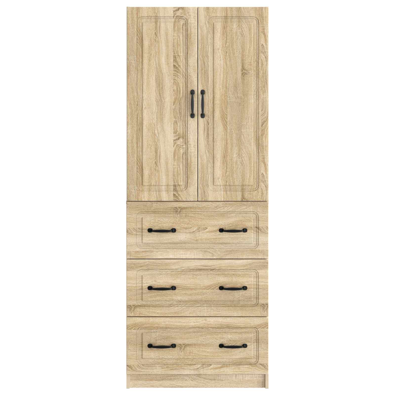 Spintelė 2 pcs Sonoma ąžuolas 66 x 34,5 x 87 cm