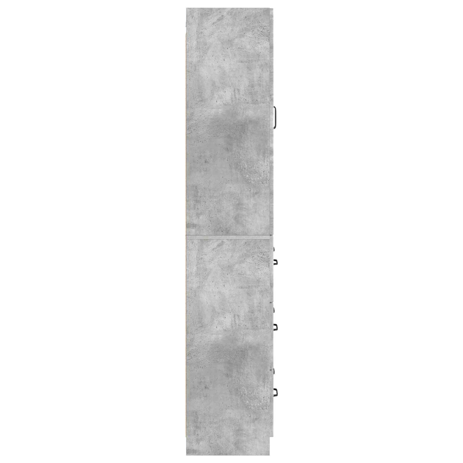 Spintelė 2 pcs Betono pilka 66 x 34,5 x 87 cm Apdirbta mediena
