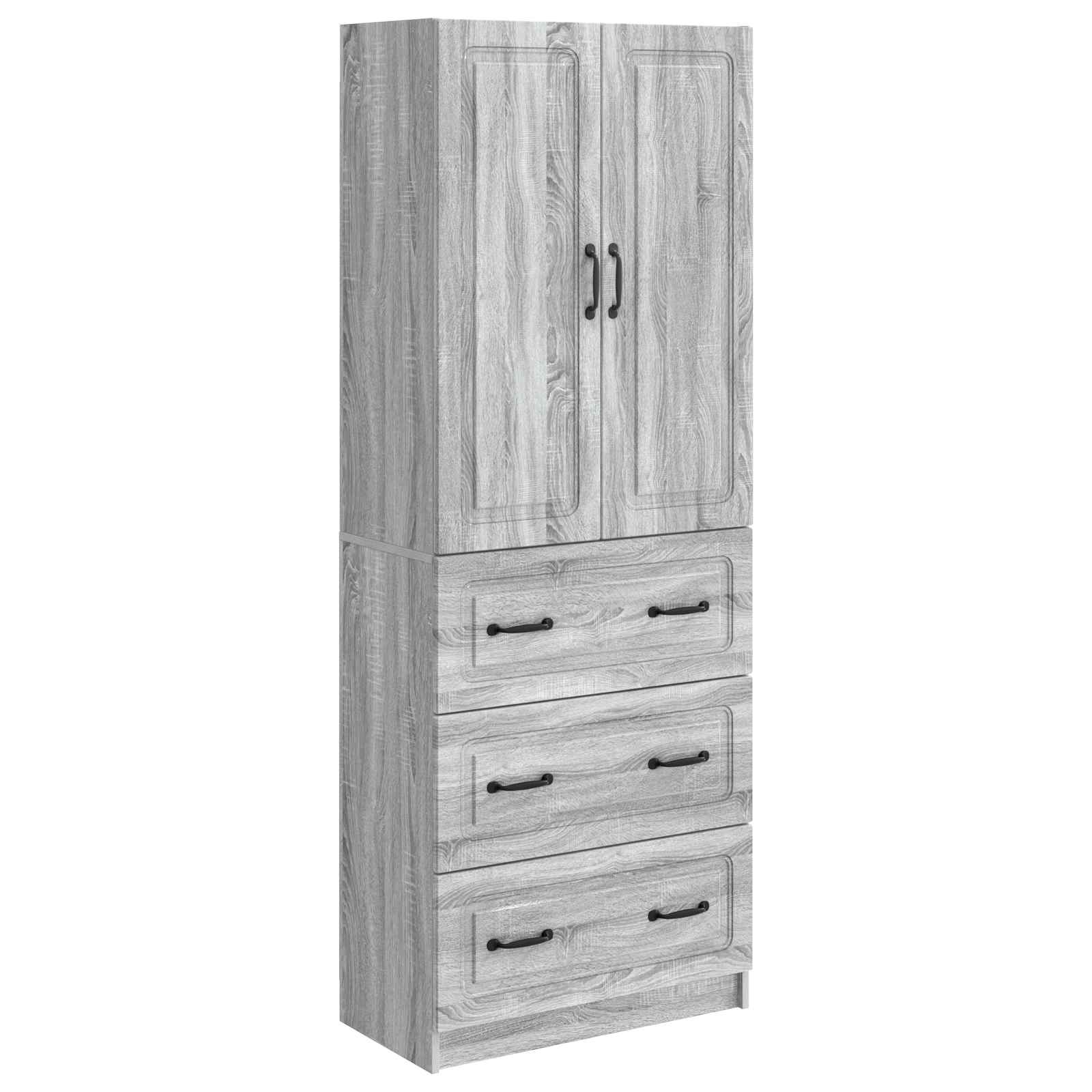 Spintelė 2 pcs Pilka Sonoma 66 x 34,5 x 87 cm Apdirbta mediena
