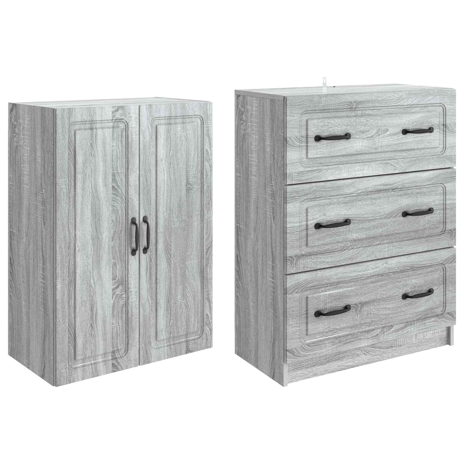 Spintelė 2 pcs Pilka Sonoma 66 x 34,5 x 87 cm Apdirbta mediena