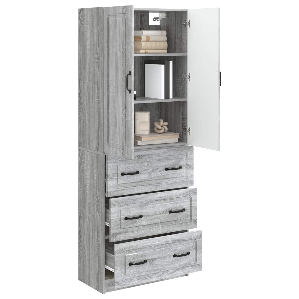 Spintelė 2 pcs Pilka Sonoma 66 x 34,5 x 87 cm Apdirbta mediena