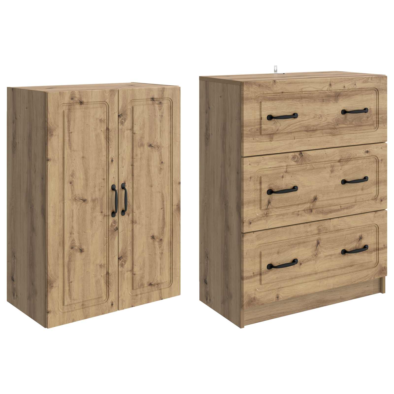 Spintelė 2 pcs Artisano ąžuolo 66 x 34,5 x 87 cm