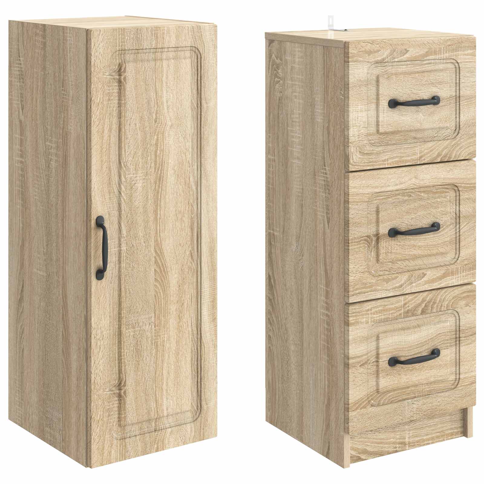 Spintelė 2 pcs Sonoma ąžuolas 33 x 34,5 x 87 cm