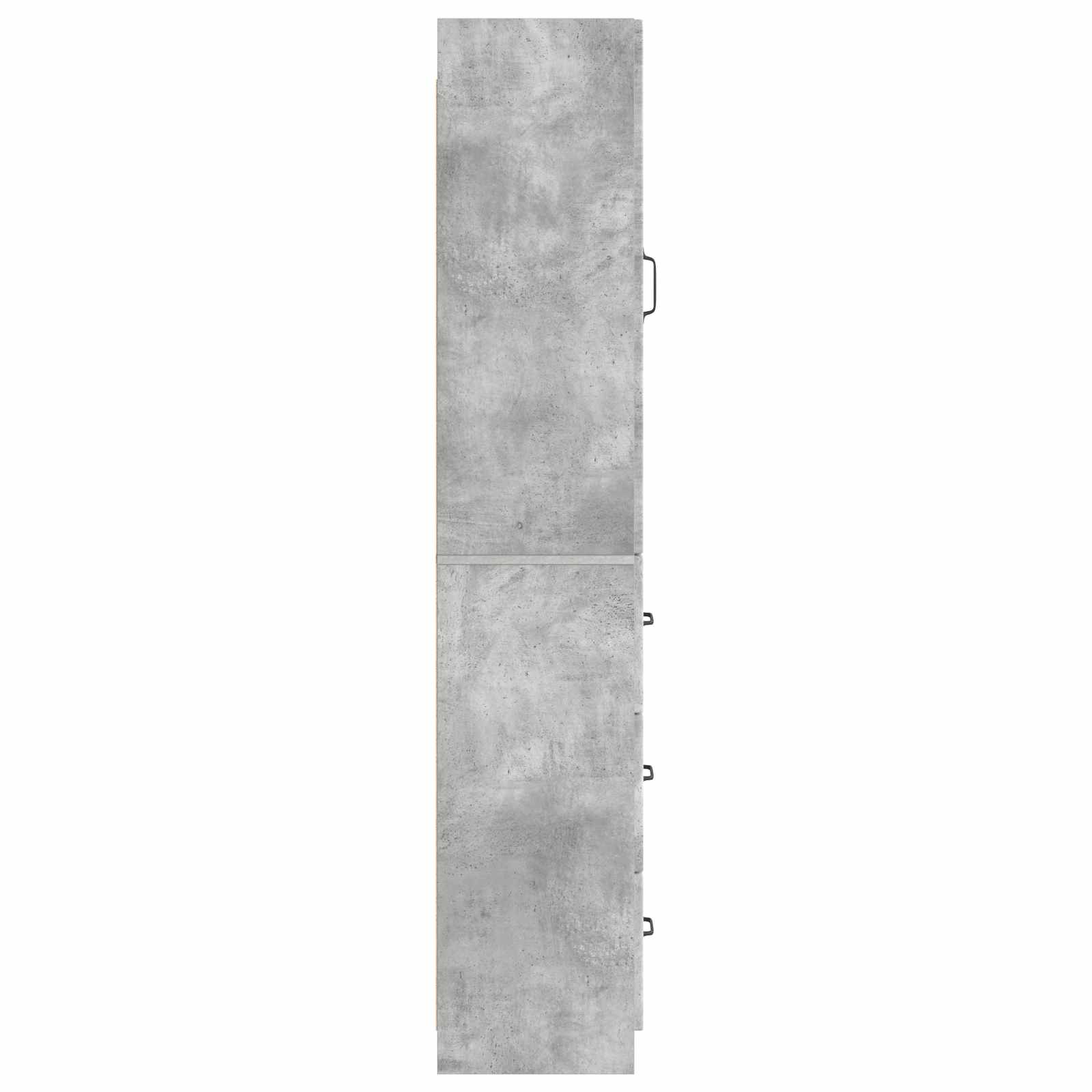 Spintelė 2 pcs Betono pilka 33 x 34,5 x 87 cm Apdirbta mediena