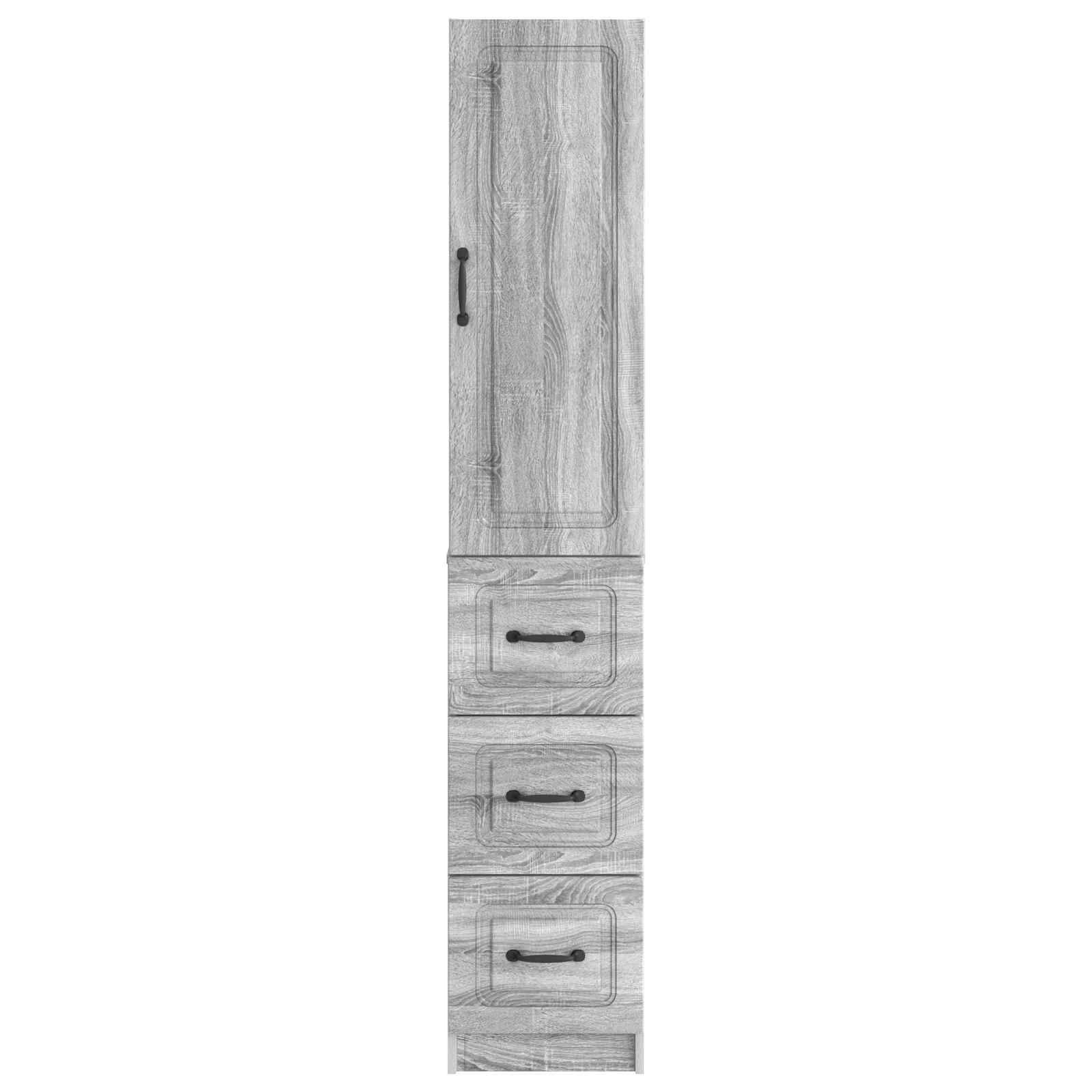 Spintelė 2 pcs Pilka Sonoma 33 x 34,5 x 87 cm Apdirbta mediena