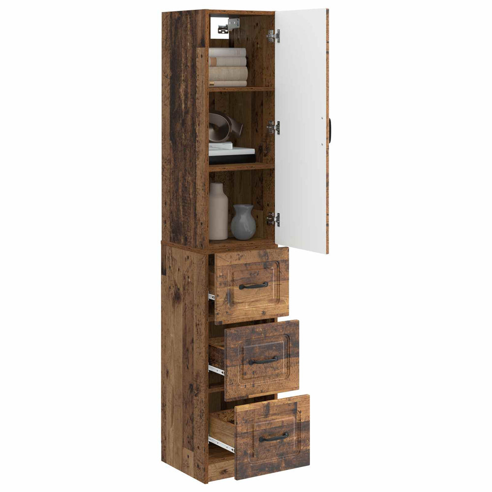 Spintelė 2 pcs Sendintos medienos 33 x 34,5 x 87 cm