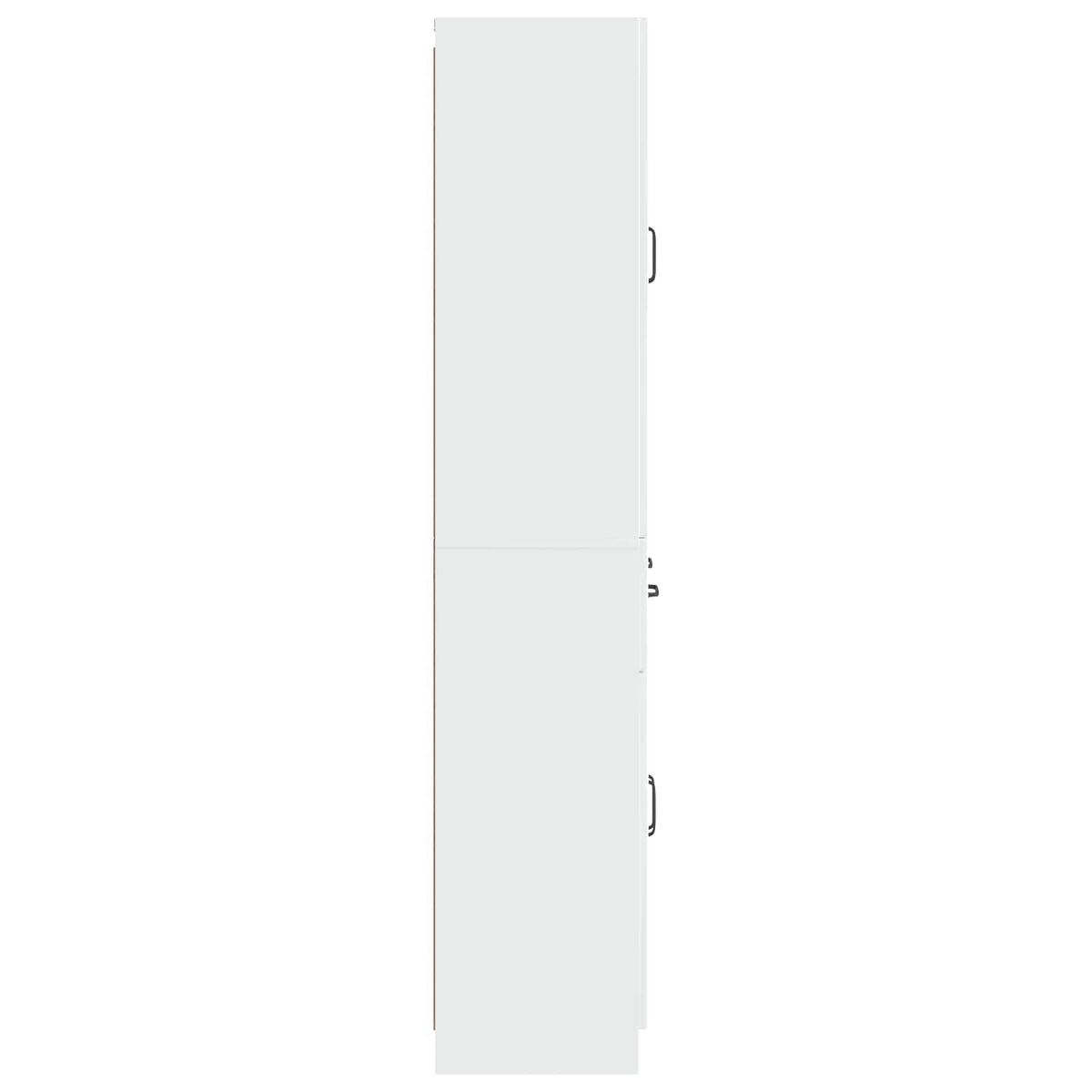 Spintelė 2 vnt. Itin blizgi balta Apdirbta mediena