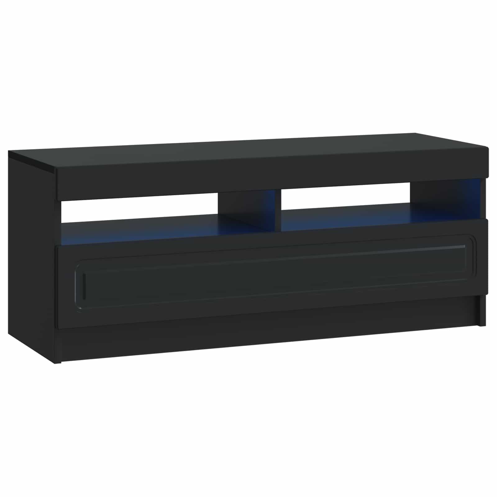 5 dalių LED televizoriaus stovas Juoda Apdirbta mediena