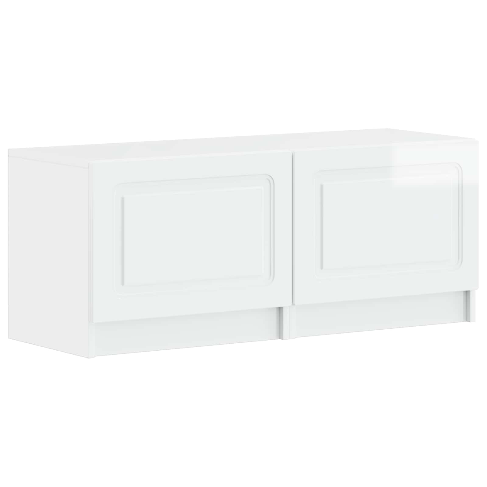 5 dalių LED televizoriaus stovas Itin blizgi balta
