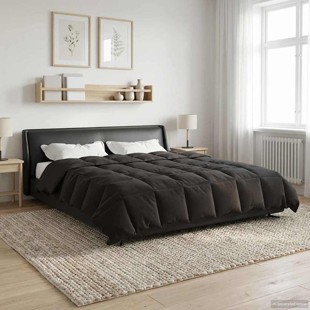 Summer Duvet Tikštas Anthracite 220 x 260 cm Microfiber