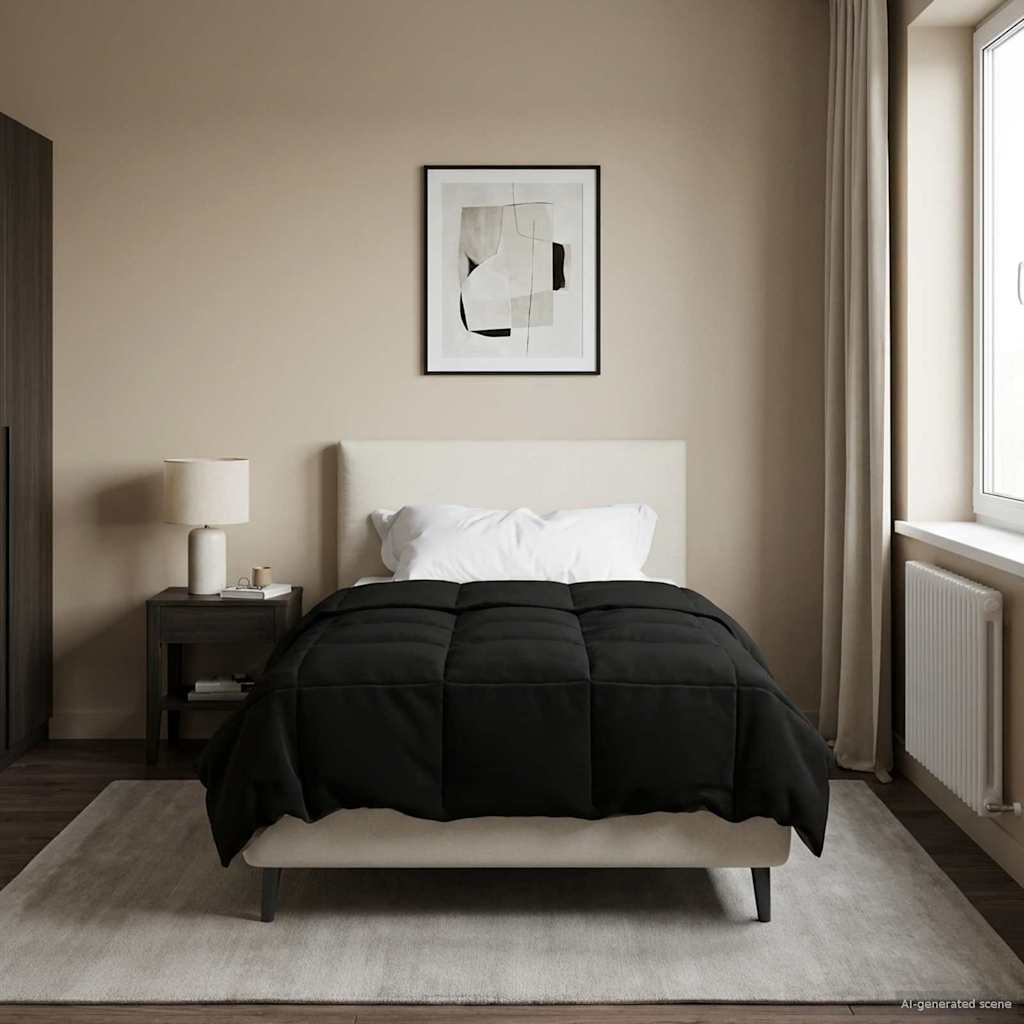 Vasaras sega Tikštas Melna 140 x 220 cm Mikrošķiedra
