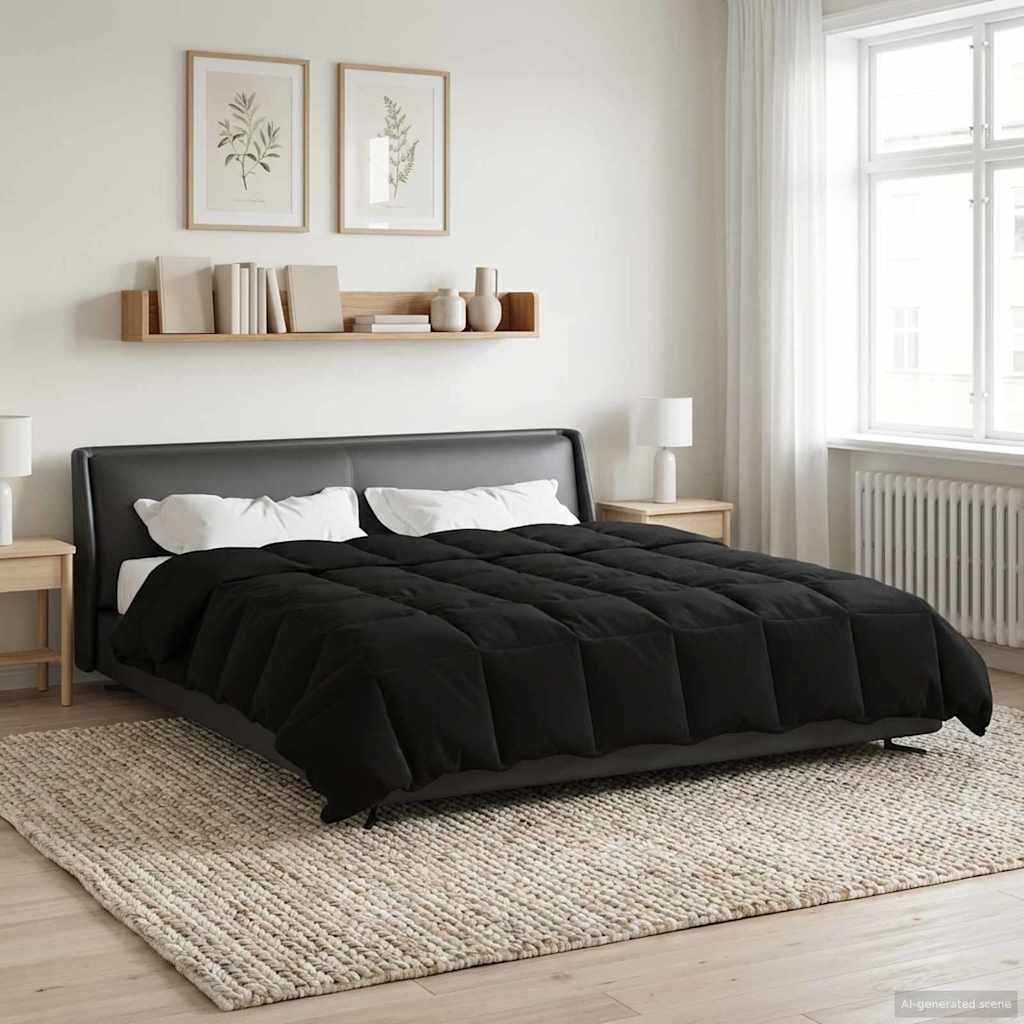 Summer Duvet Tikštas Black 220 x 260 cm Microfiber