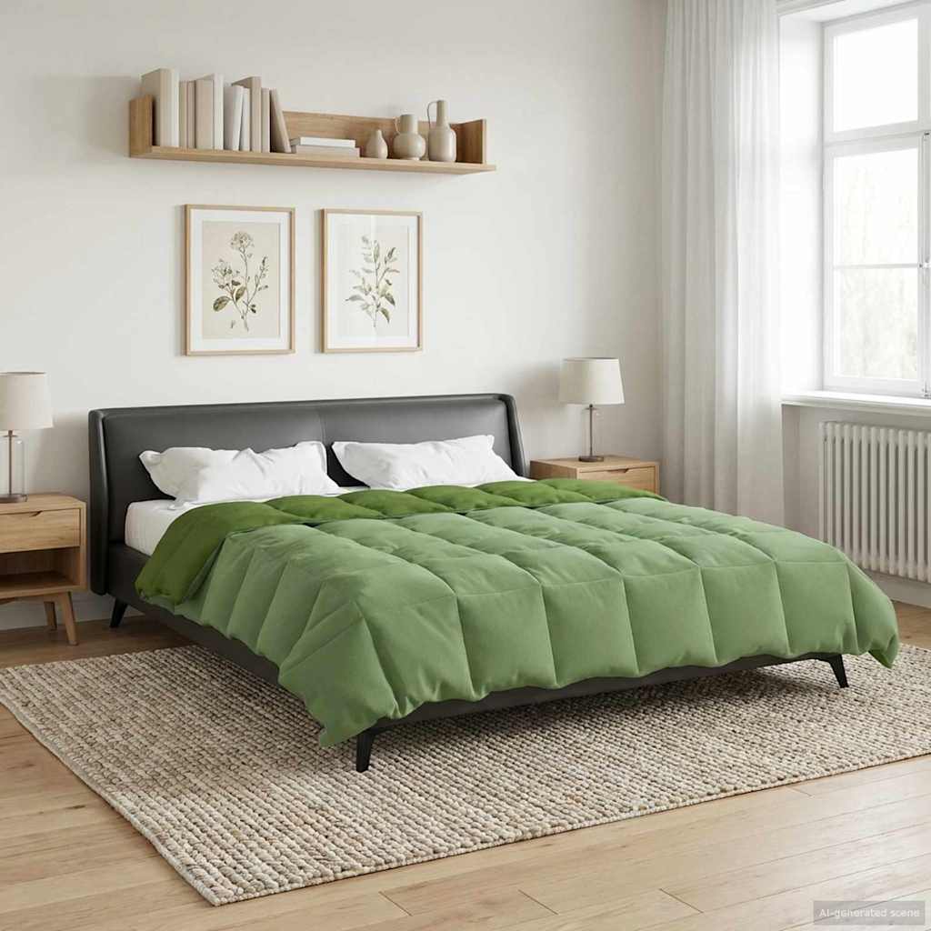 Summer blanket Tikštas Green 200 x 240 cm Microfiber
