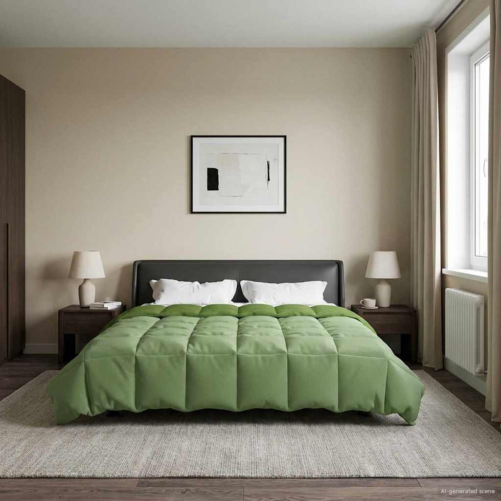 Summer blanket Tikštas Green 200 x 240 cm Microfiber