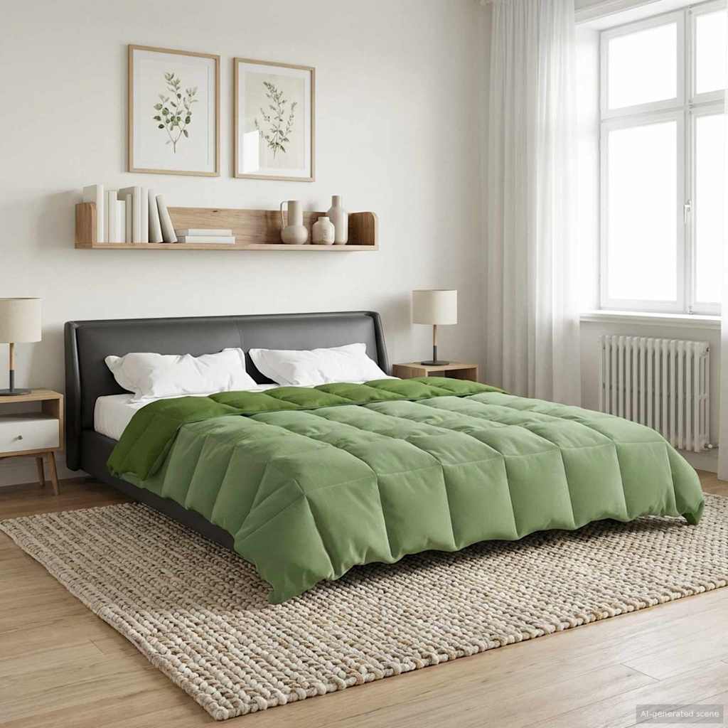 Summer Blanket Tikštas Green 240 x 260 cm Microfiber