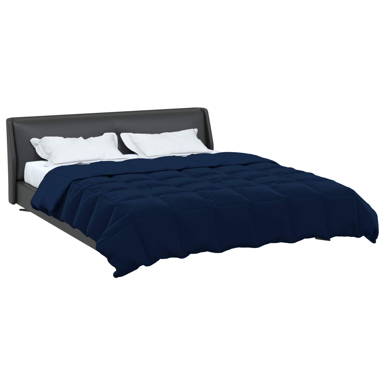 Summer Duvet Dark Blue 200 x 200 cm Microfiber