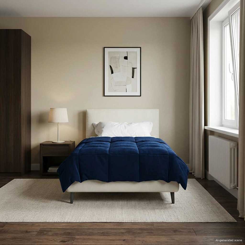 Vasaras sega Tumši zila 140 x 220 cm Mikrošķiedra